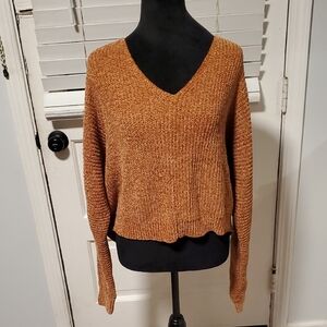 Double Zero V-Neck Sweater - Brown